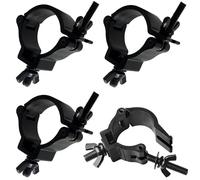 Half Coupler, QNLEMON 4PCS Aluminum Alloy Hook Clamp Stage Lighting Clamp Load 100kg fit Pipe 48-51mm for Par Light Spotlight Stage Moving Head Light
