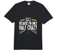 Half Crazy - 13.1 Runner - Half Marathon Comfort Colors Adult Heavyweight T-Shirt