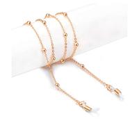 HALF CRESCEN Eyeglass Chain, Mask Chain Necklace Holder lanyard for Women, Stylish Glasses Chain Sunglass Lanyard Gift, Rose Gold