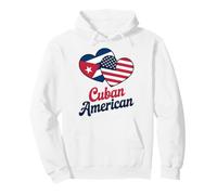 Half Cuban Half American Country USA Flag Cuba America Pullover Hoodie