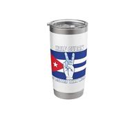 Half Cuban is Better Than None Cuba Stainless Steel Insulated Tumbler