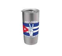 Half Cuban is Better Than None Cuba Stainless Steel Insulated Tumbler