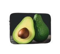 Half Cut Avocado Pieces Laptop Case Sleeve 12 inch Laptop Bag Shockproof Computer Carrying Cover Protective Notebook Case