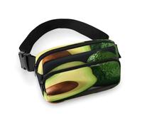 Half Cut Fruit Pieces Fanny Pack Belt Bag with Adjustable Strap Fashion Waist Bag for Outdoor Sports Hiking