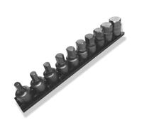 Half Cut Stubby SAE Hex Set 3/8' Square Drive, 10 Pc by Vim Products