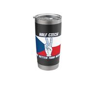 Half Czech is Better Than None Czech Republic Stainless Steel Insulated Tumbler