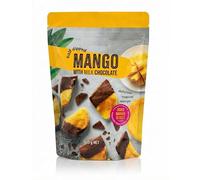 Half Dipped Dried Mango Slices with Milk Chocolate, Tropical Fruit Snack, 600g Resealable Pouch