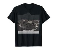 Half Dome Topo Map Yosemite National Park Hiking T-Shirt