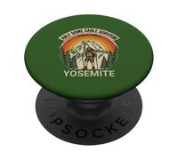 Half-Dome-Yosemite - Cable-Challenge Hiking Design PopSockets Adhesive PopGrip