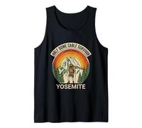 Half-Dome-Yosemite - Cable-Challenge Hiking Design Tank Top