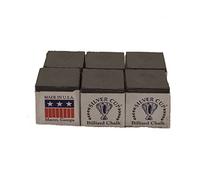 Half Dozen Charcoal Silver Cup Pool Cue Chalk