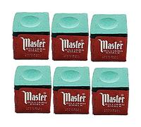 Half Dozen Green Master Pool Cue Chalk (6 Pieces) by Master