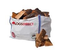 Half Dumpy Bag Premium Kiln Dried Hardwood Logs Firewood - Ready to Burn - Suitable for Chimenea Wood Fired Ovens Firepits Open Fires Outdoor Stove Appliance