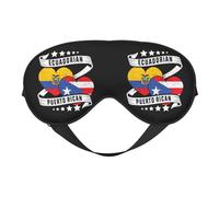 Half Ecuadorian Half Puerto Rican Eye Mask Sleep Mask Light BlockBlindfold Night Eyes Cover Soft Pressure-Free Eyeshade with Elastic Strap for Home Travel Office Nap Yoga