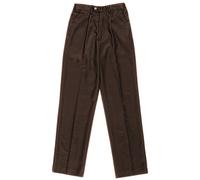 Half Elastic Sturdy Fit School Trousers, Brown Age 7-8. Waist 24-30in. Inside Leg 21in #