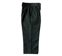 Half Elastic Sturdy Fit School Trousers, Charcoal Age 4-5. Waist from 18-24in. Inside Leg 16in #