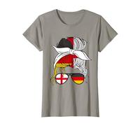 Half English Half German Girl Germany England Flag Women's T-Shirt