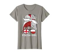 Half English Half Polish Girl Poland England Flag Women's T-Shirt