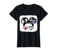 Half English Half Scottish Girl England & Scotland Mix Roots T-Shirt