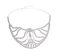 Half Face Cosplay Accessory Unisex Face Chain Fashion Beads Face Jewelry For Elegant Banquets And Celebration