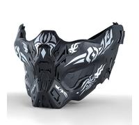 Half Face Ghost Mask Airsoft Paintball Mask， For Halloween Cosplay Paintball CS GamesTactical Gear
