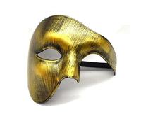 Half Face Halloween Mask Gold Phantom Of the Opera Costume Adult Outfit Venetian Carnival Masquerade Party Fancy Dress Cosplay For Men Women