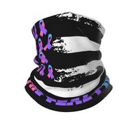 Half Face Headwear Back The Teal Pink Blue Flag Thyroid Cancer Awareness Universal Neck Gaiter Durable Headwear For Yoga Sports Climbing