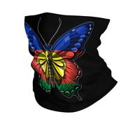 Half Face Headwear Butterfly New Caledonia New Caledonian Flag Breathable Bandana Premium Bufanda Facial For Workout Tennis Women
