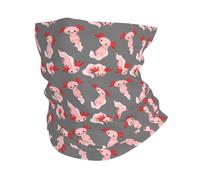 Half Face Headwear Cartoon Cute Axolotl Pink Unisex Headband Premium Headscarf For Yoga Tennis Men