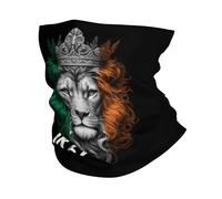 Half Face Headwear Crown Lion Ireland Irish Irishman Bogtrotter Flag Multifunctional Headscarf Novelty Headband For Running Workout Skiing