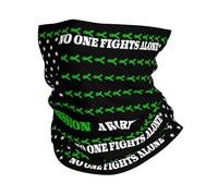 Half Face Headwear Depression Awareness No One Fights Alone Multifunctional Headscarf Premium Bandana For Workout Sports Outdoor