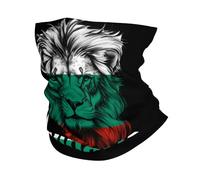 Half Face Headwear Lion Funny Bulgaria Flag Neck Scarf Decorative Face Protection For Fishing, Hunting, Traveling
