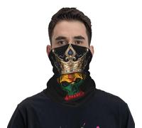 Half Face Headwear Lithuania Lithuanian Flag Crown Skull Headwear Quick Drying Neck Scarf For Yoga, Fishing, Traveling