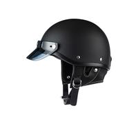 Half Face Helmet - Open Road Cover, Secure Strap Guard | Premium Windproof Summer Sun Shield Bike, Durablee Cooling Headgear Design for Motorcycle Scooter Cycling Snow Commute Street Dirt Ride Racing