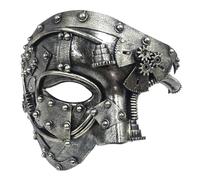 Half Face Punk Masque | Mechanical Masque,18.5 * 15.5CM A New Upgraded Version | Half Face Punk MasqueFor Halloween Costume Party, Phantom Of The Operas, Ball