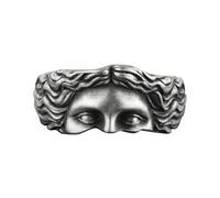 Half Face Ring,Index Finger Ring for Women | Calming Charming Greek Ring, Antique Venus Ring for Outdoor Party