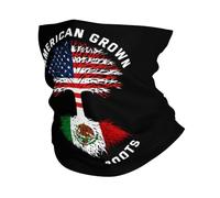 Half Face Scarf American Grown With Mexican Roots Michoacan Mexico Flag Breathable Headwear Novelty Bandana For Skiing Women Yoga