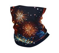 Half Face Scarf Art Geometries Fireworks Unisex Half Face Headwear Windproof Headscarf For Women Climbing Outdoor