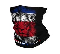 Half Face Scarf Lion Funny Costa Flag Hair Band Stylish Half Face Headwear For Traveling, Climbing, Hunting
