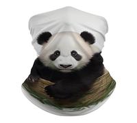 Half Face Scarf Panda Stars Multifunctional Neck Gaiter Premium Facial Shield for Skiing Climbing 26X30cm