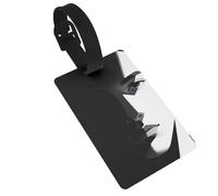 Half Face Shadow Luggage Tags for Suitcases - Durable PVC ID Tags with Detachable Straps for Travel, Backpack, Golf Bag, Anti-Loss