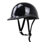 Half Face Vintage Motorcycle Helmet Retro German Kask Cafe Racer Scooter Cruiser Chopper EPS Lining DOT Approved