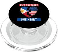 Half Filipino Half American USA Flag Filipino American PopSockets PopGrip for MagSafe