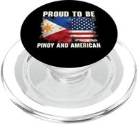 Half Filipino Half American USA Flag Filipino American PopSockets PopGrip for MagSafe