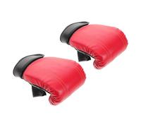 Half Finger Boxing Gloves for Kickboxing Training, PU Padded | Red Design, Enhanced Dexterity, Family-friendly Sizing, Bag Work at Home, for Parents Training