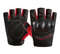 Half Finger Motorcycle Gloves, Anti Slip Shockproof Mesh Gloves