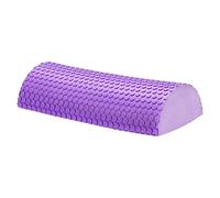 Half Foam Roller for Back, EVA Yoga Roller Back Exercise Shaft Yoga Column for Deep Tissue Muscle Massage, Violet