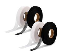 Half Forest 4 Pack Wonder Web Hemming Tape 25m × 2cm,No Sewing Required, For Ironing Bonding Trousers Curtain Jeans Garment Cloth(Black + White)
