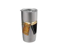 Half German Half Irish Beer Toast Stein and Stout Drinking Stainless Steel Insulated Tumbler