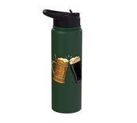 Half German Half Irish Beer Toast Stein and Stout Drinking Stainless Steel Insulated Water Bottle